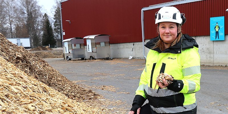 Många steg från energived till värme