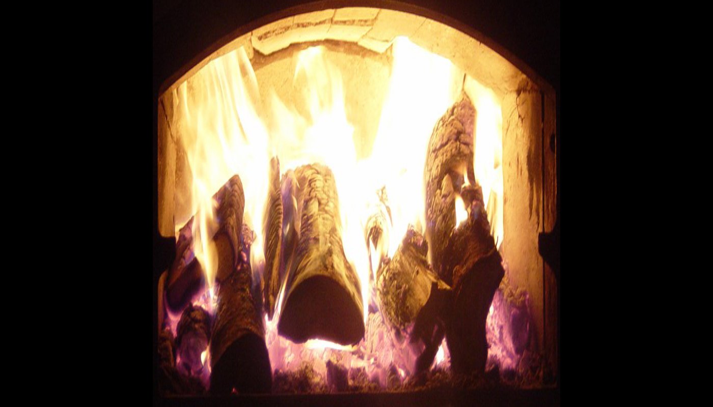 Ved brinner i en ugn.