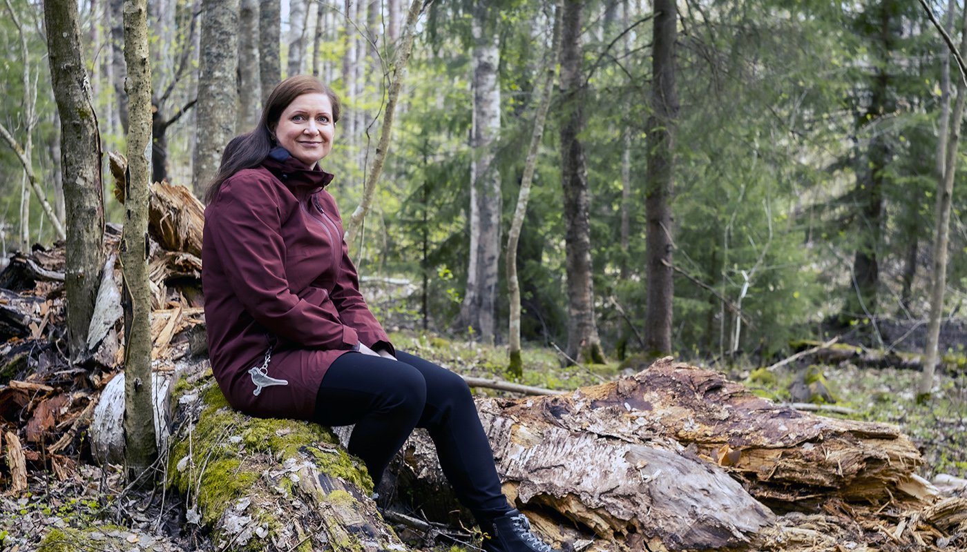 Mari Lilja i skogen
